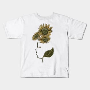 lady sunflower Kids T-Shirt